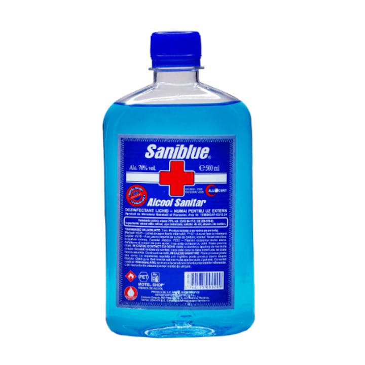 alcool sanitar saniblue 500 ml engros